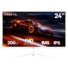 MONITOR 24 IPS 200HZ 1MS HDMI Y DP pantalla para PC 60,5 cm (23.8) 1920 x 1080 Pixeles Full HD LCD Blanco