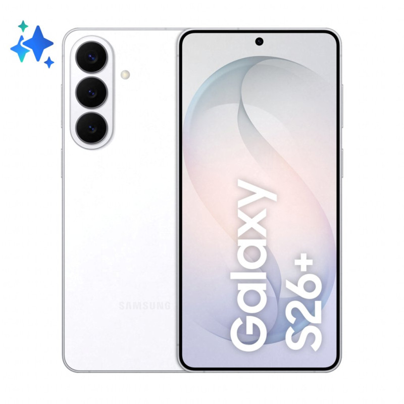 Galaxy S26+ 17 cm (6.7) SIM doble Android 16.0 5G USB Tipo C 12 GB 512 GB 4900 mAh Blanco Galaxy S26+ 17 cm (6.7) SIM doble Android 16.0 5G USB Tipo C 12 GB 512 GB 4900 mAh Blanco
