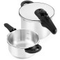 Olla rapida Bra A185905, set duo 4+6 l
