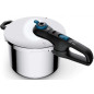 Olla rapida Tefal P2584401, 8L, azul, Secure T