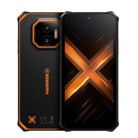 Energy X2 5G 8/256 GB 15,5 cm (6.1) SIM doble Android 15 USB Tipo C 8 GB 5000 mAh Negro, Naranja