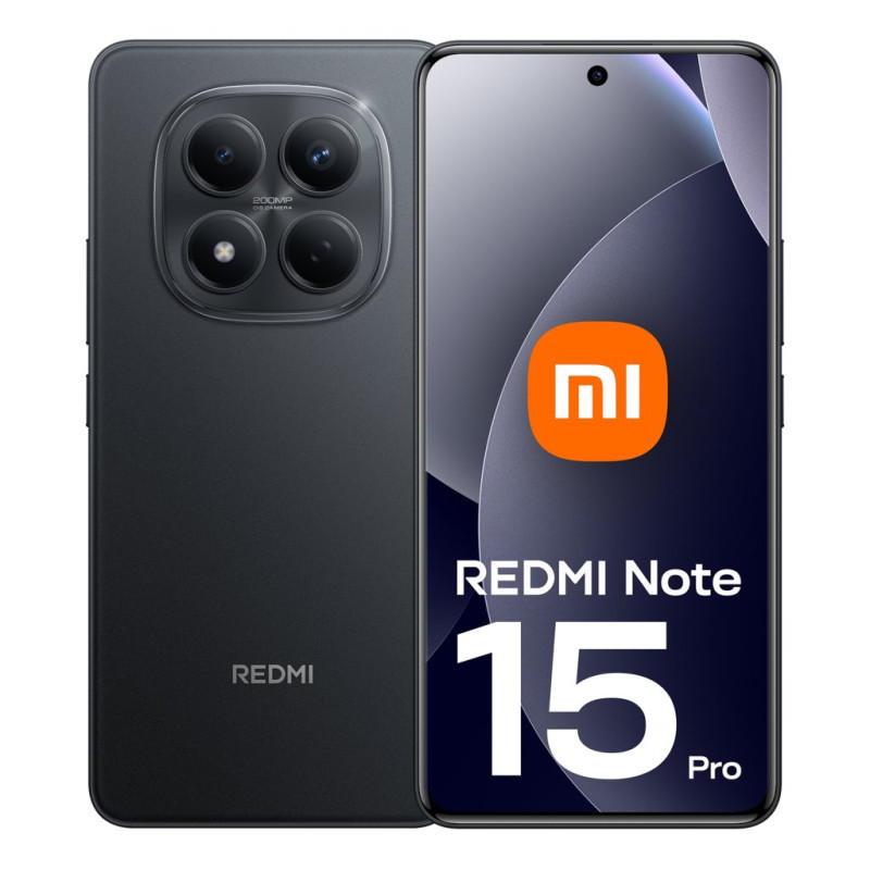 Redmi Note 15 Pro 17,2 cm (6.77) 4G 12 GB 512 GB 6500 mAh Negro Redmi Note 15 Pro 17,2 cm (6.77) 4G 12 GB 512 GB 6500 mAh Negro