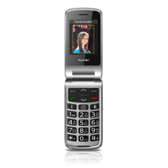 SL645plus LTE 7,11 cm (2.8) 120 g Negro, Plata Teléfono con cámara