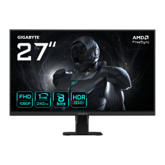 GS27F2 27 Monitor de Juego FHD - 1920 x 1080, 240Hz, 1ms, 300 cd/m², FreeSync, HDR Ready, HDMI 2.0, Displayport 1.4
