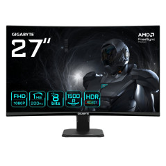 GS27FCA Monitor gaming curvo 27 FHD - 1920 x 1080, 200Hz, 1ms, 250 cd/m², FreeSync Premium, HDR Ready, HDMI 2.0, DisplayPort 1.