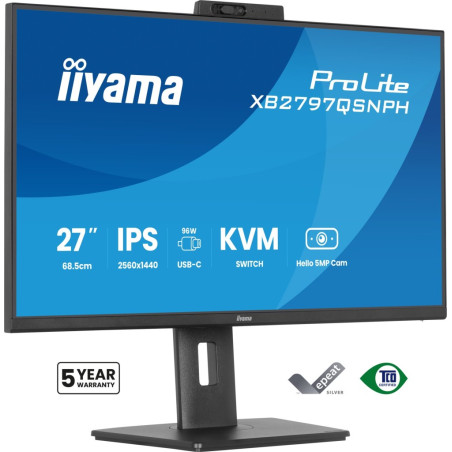 ProLite XB2797QSNPH-B1 pantalla para PC 68,6 cm (27) 2560 x 1440 Pixeles Quad HD LED Negro