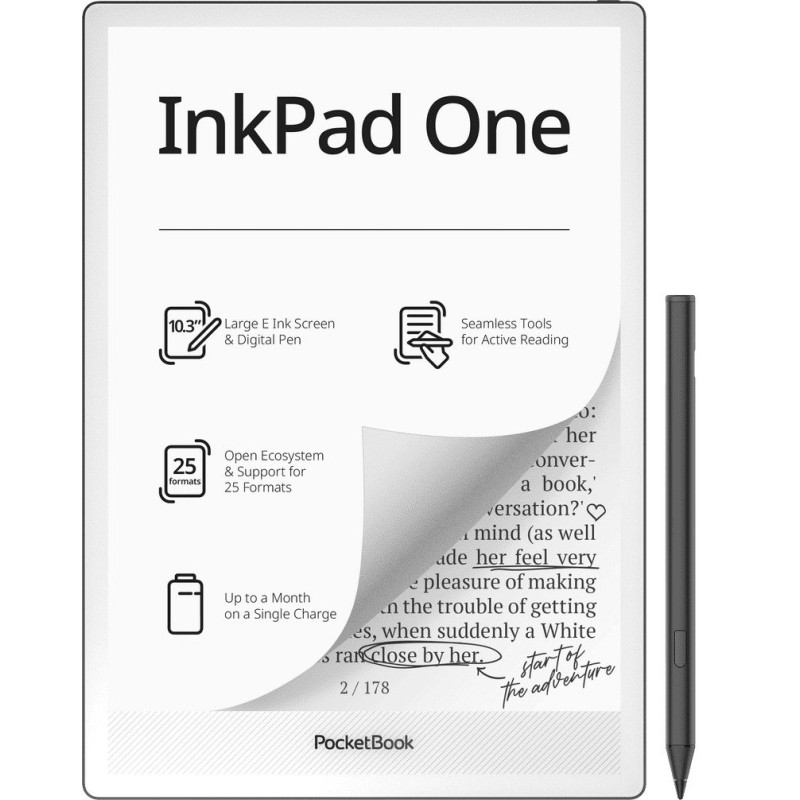 InkPad One lectore de e-book Pantalla táctil 32 GB Wifi Negro InkPad One lectore de e-book Pantalla táctil 32 GB Wifi Negro
