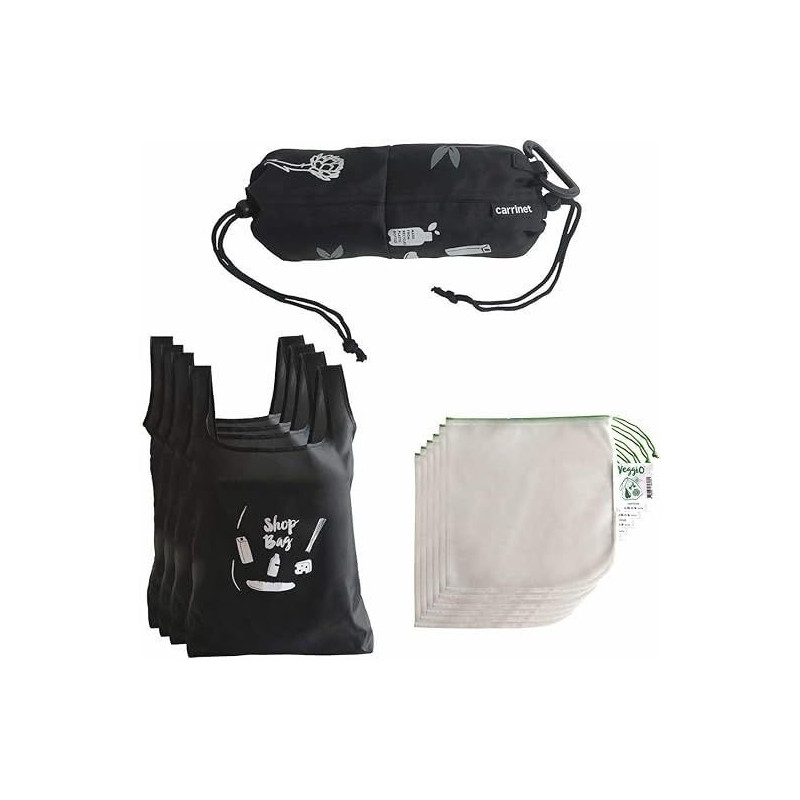 Carrinet Shop Set 4 Bolsas compra + 6 bolsas produ Carrinet Shop Set 4 Bolsas compra + 6 bolsas produ