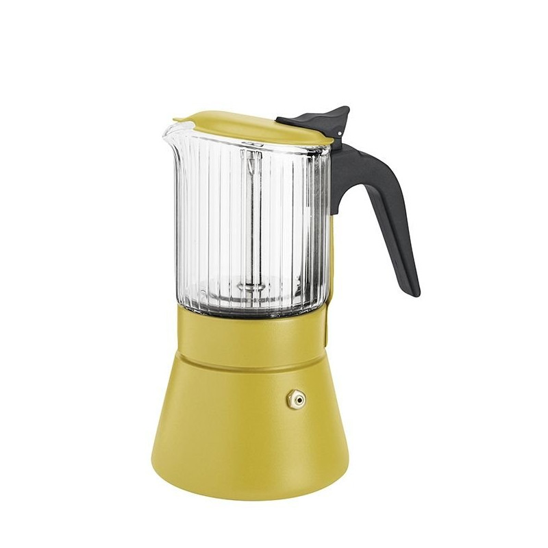Cafetera Inoxibar BOROSILICATO 4 TZAS MOSTAZA Cafetera Inoxibar BOROSILICATO 4 TZAS MOSTAZA