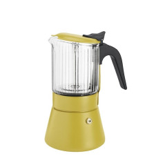 Cafetera Inoxibar BOROSILICATO MOSTAZA 6 Tazas