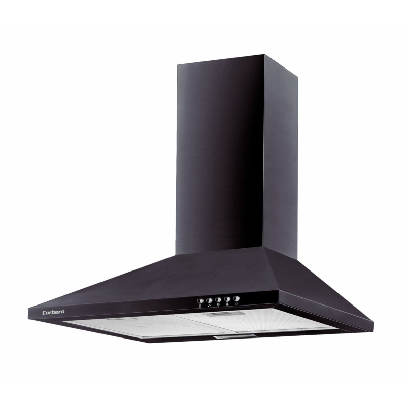 Campana Decorativa Corbero TEIDE636N, 60cm, Negro, Campana Decorativa Corbero TEIDE636N, 60cm, Negro,
