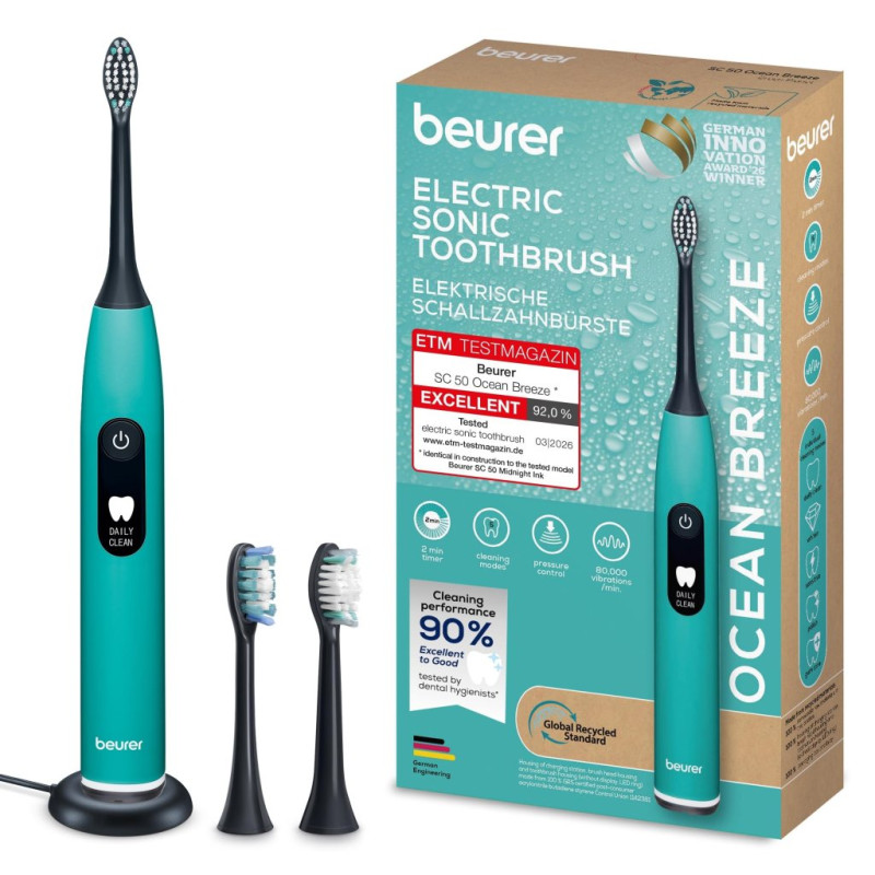 Cepillo dental Beurer SC50AZUL, electrico, sonic j