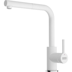 Grifo Franke Lina L Pull Out, Blanco Polar