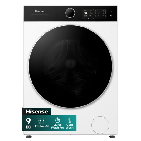 Lavadora Hisense WF5I9043BWFS, 9kg, 1400rpm, A-10%