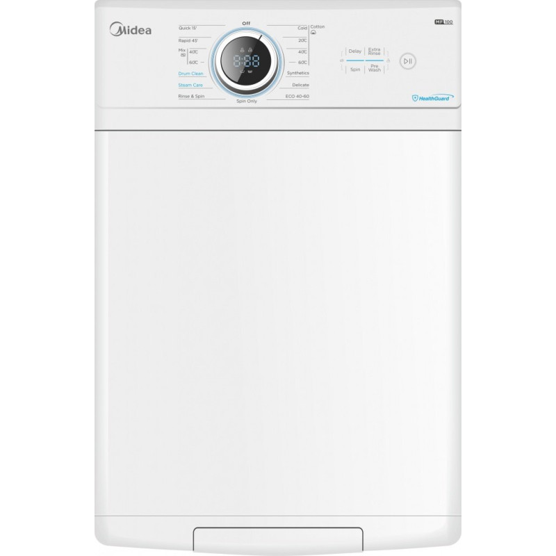 Lavadora Midea MF100T70BA10WES, C/Sup.,7kg, 1200rp