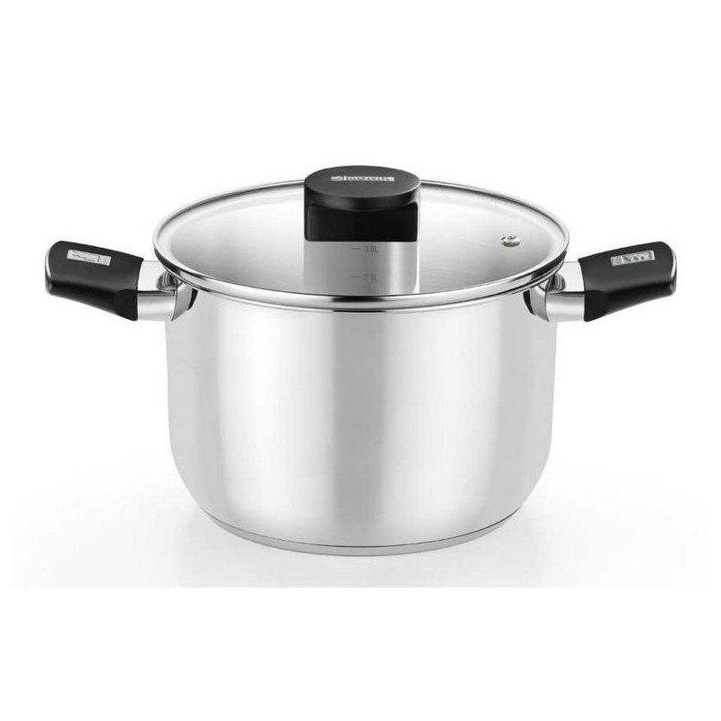 Olla Monix M240230, 30 cm, elite con tapa vidrio