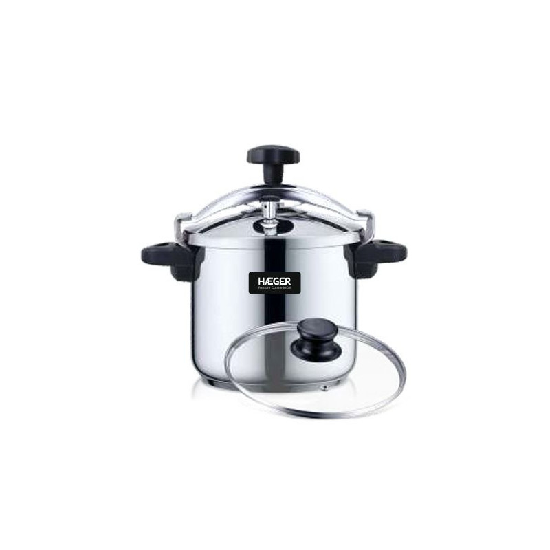 Olla Rapida Haeger PC10S021A, 10L, Inox Plus