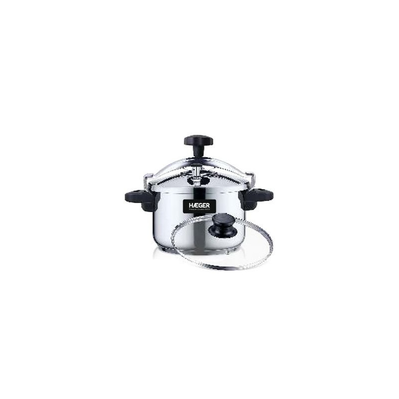 Olla Rapida Haeger PC4SS018A, 4L, Inox Plus Olla Rapida Haeger PC4SS018A, 4L, Inox Plus