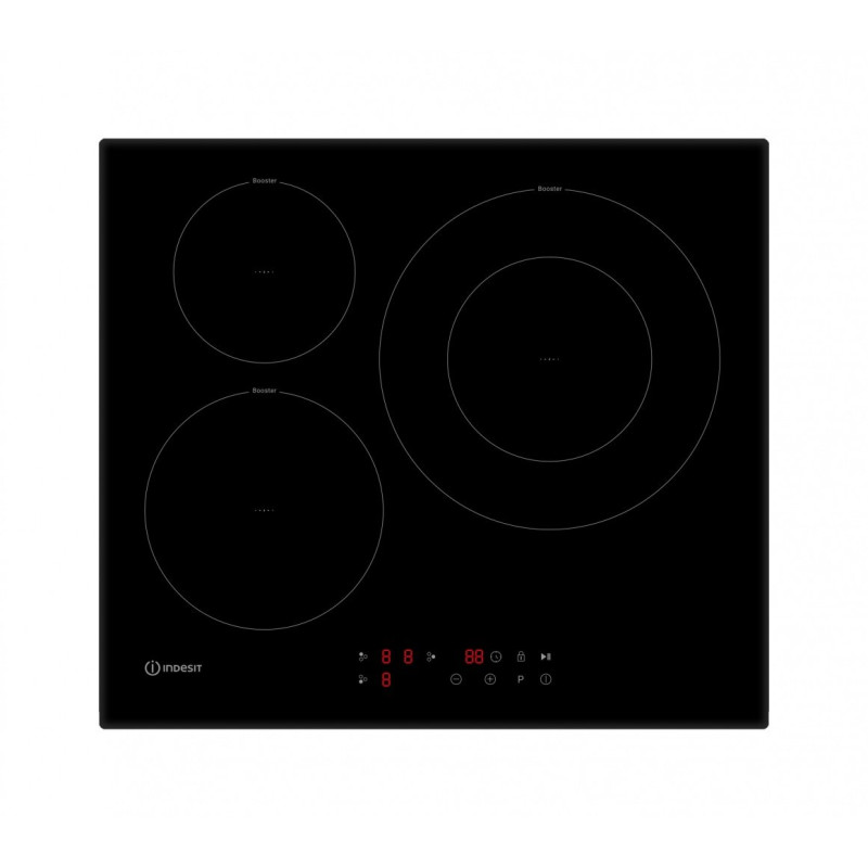Inducción Indesit ISF13Q60NE, 3zonas, XL 30cm, 7,2