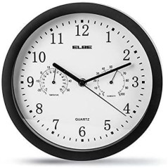 Reloj pared Elbe RP1005N, 25cm temp/humedad