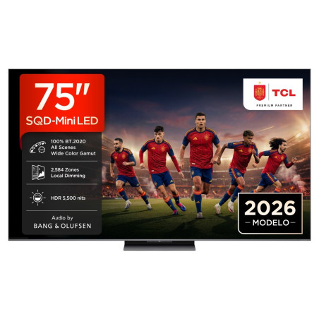 Tv TCL 75C8L, HDR5500 SQD Mini LED 144Hz / CrystGl