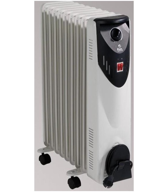 Radiador de Aceite FM RW20, 2000w, 9 Elementos, Hu